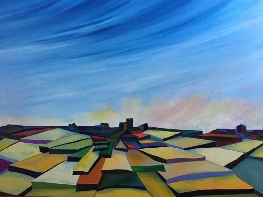 Lastre, 2016, olio su tela 70x60 cm