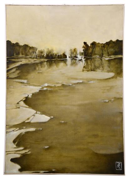 Alba, 2014, olio su tela, 70 x 100 cm