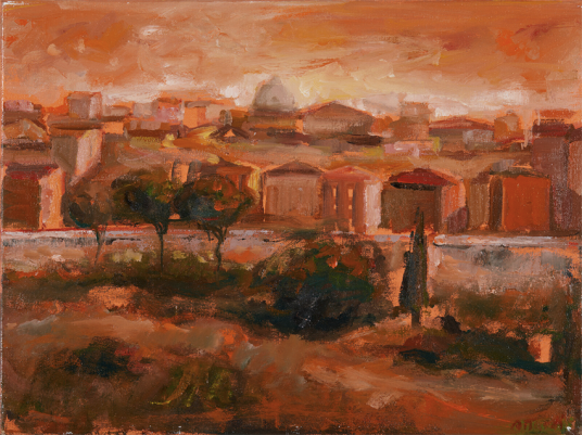 Senza titolo, olio su tela, 40x30 cm