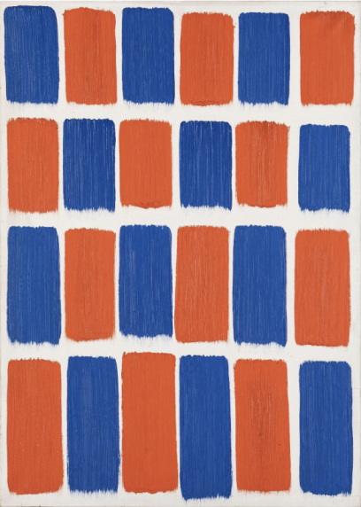 Struttura metodologica, 1979, acrilico su tela, 50x70 cm