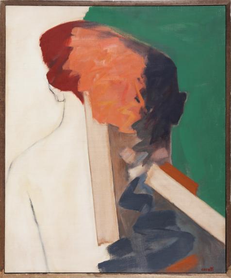 Figura probabile, 1991, olio su tela, 54x65cm