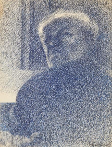 Ritratto, 1944, grafite su carta, 25.0 x 19.5 cm