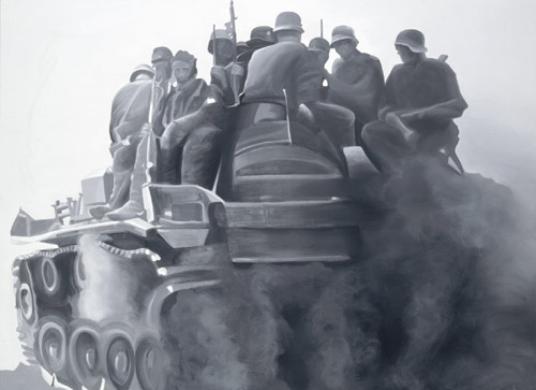Trugbild Panzer, 2004, olio su tela, 140x190cm