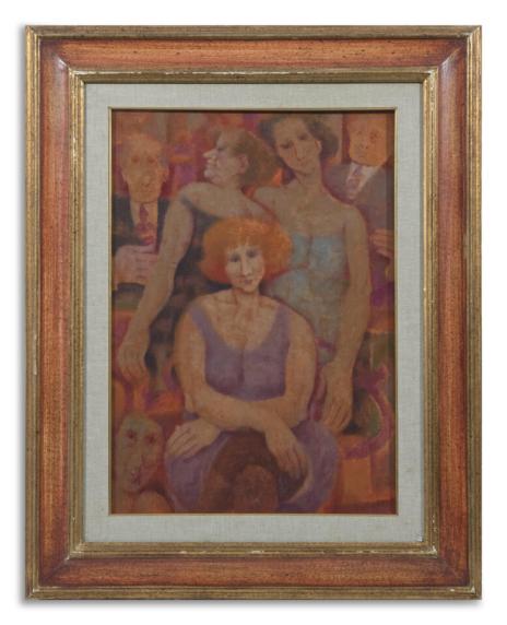 Figure, 1977, olio su tela, 70.0 x 50.0 cm