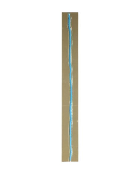 Lumen, 2012, Acrilici su tela applicata su tavola, 150x14cm