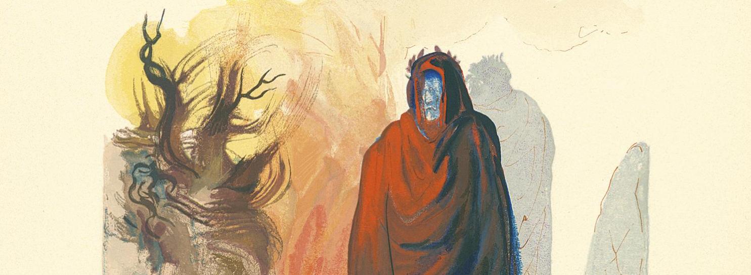 Una delle illustrazioni di Salvador Dalì per la Divina Commedia