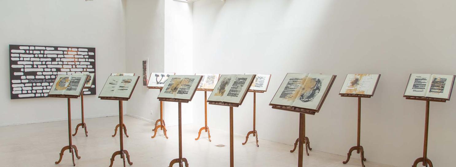 Esposizione di opere di Emilio Isgrò, 2017