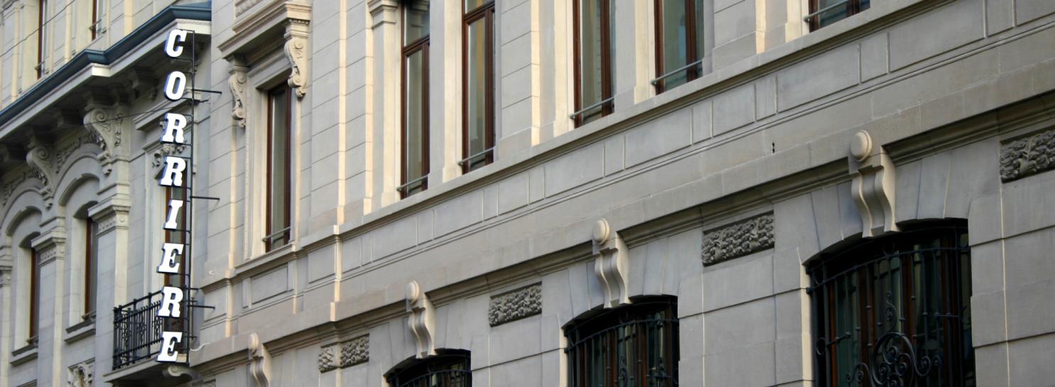 Sede storica del Corriere della Sera, in via Solferino a Milano, aperta occasionalmente per il Fuorisalone 2023