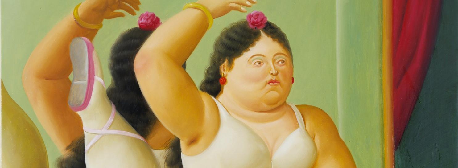 Fernando Botero Ballerina on the bar, 2001, olio su tela, Collezione privata, ©