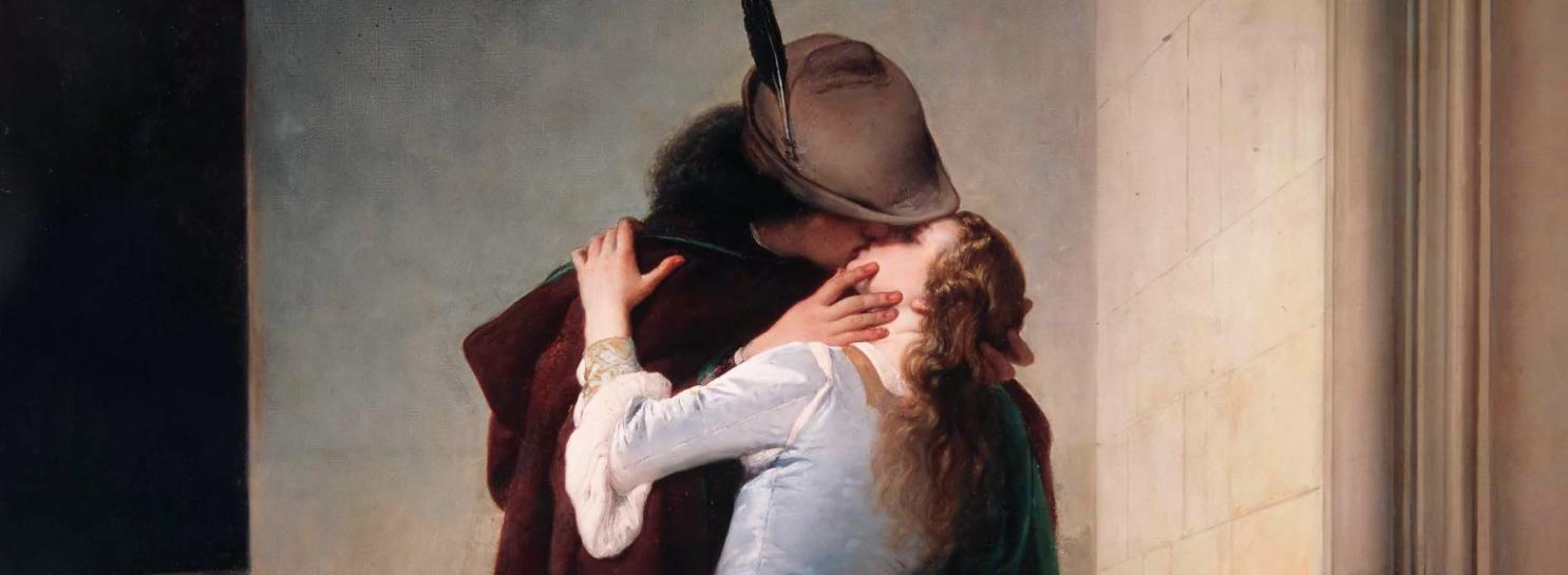Hayez opera Il bacio