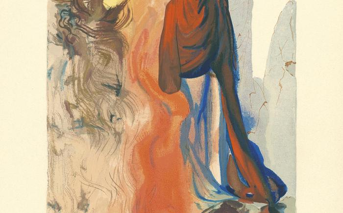 Una delle illustrazioni di Salvador Dalì per la Divina Commedia
