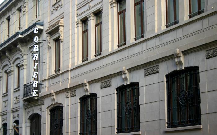 Sede storica del Corriere della Sera, in via Solferino a Milano, aperta occasionalmente per il Fuorisalone 2023