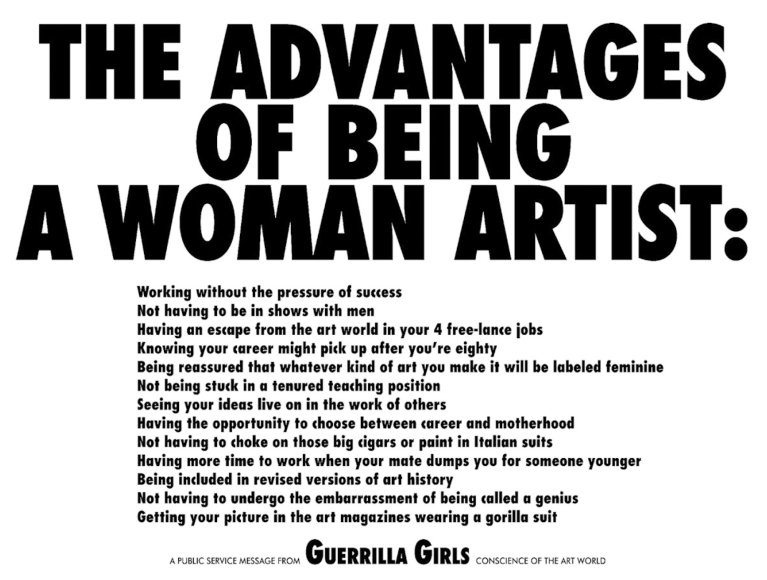 The advantages of being a woman artist, Guerrilla Girls
