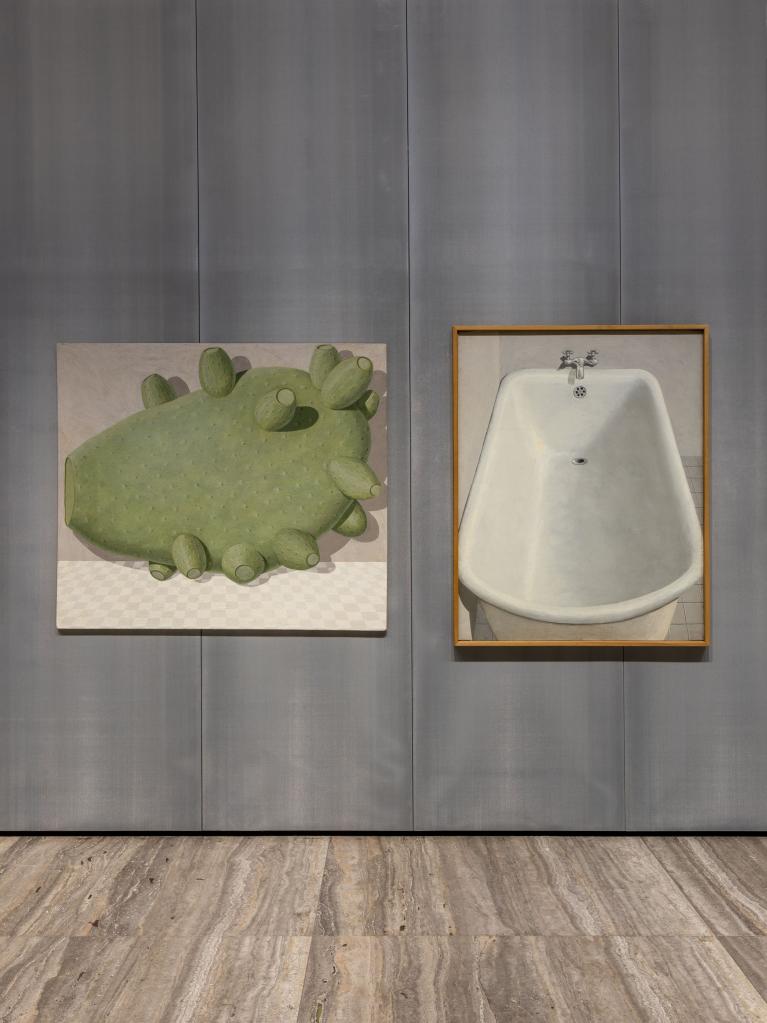 Veduta della mostra “Domenico Gnoli”, Fondazione Prada, Milano