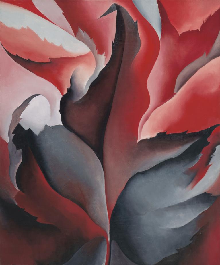 The red maple at Lake George, 1926, opera dell'artista americana Georgia O'Keeffe