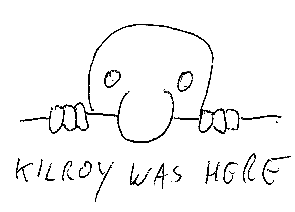 Kilroy was here, graffito degli alleati anglo-americani in Europa