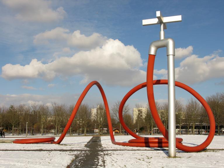 Claes Oldenburg, Tubo di irrigazione, Eschholzpark, Friburgo