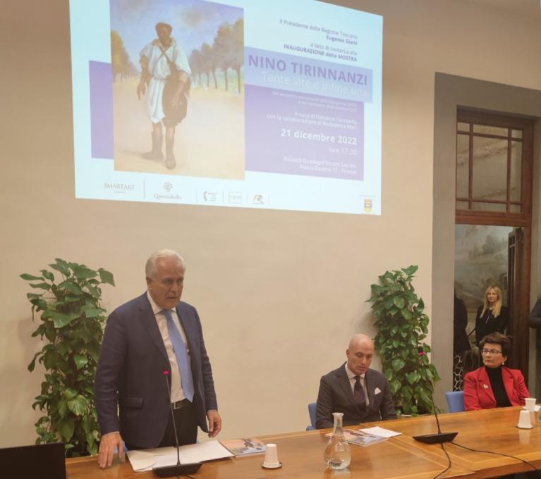 L'intervento del presidente della Regione Toscana Eugenio Giani