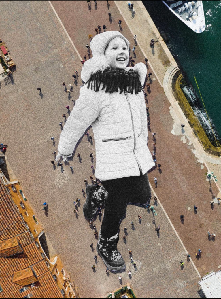 "Valeriia" a Venezia in occasione dell'inaugurazione della Biennale