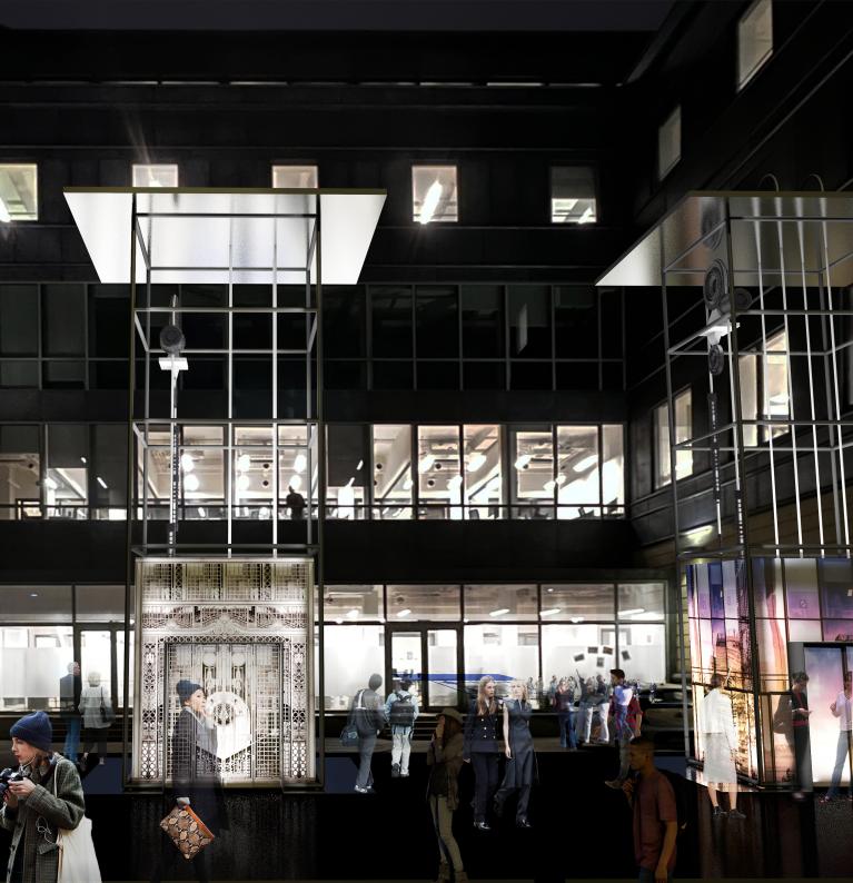 Elevators, l'installazione nella sede del Corriere della Sera in via Solferino aperta durante il Fuorisalone
