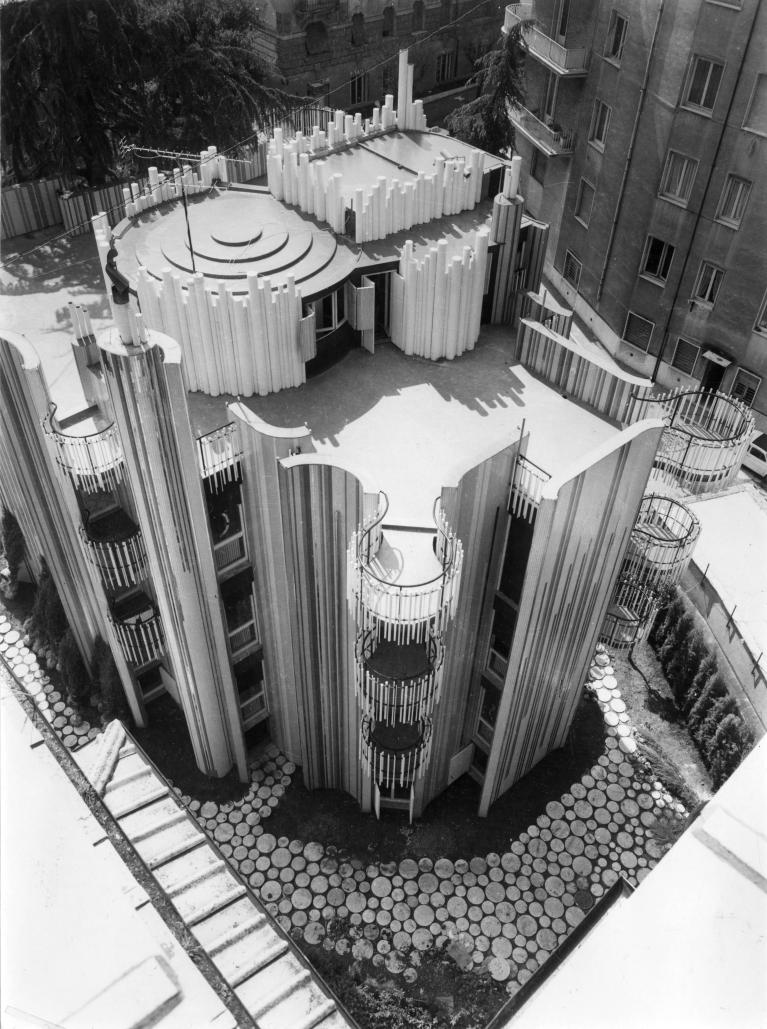 Casa Papanice a Roma, progetto dell'architetto Paolo Portoghesi