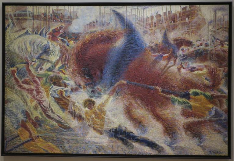 Boccioni, la città che sale