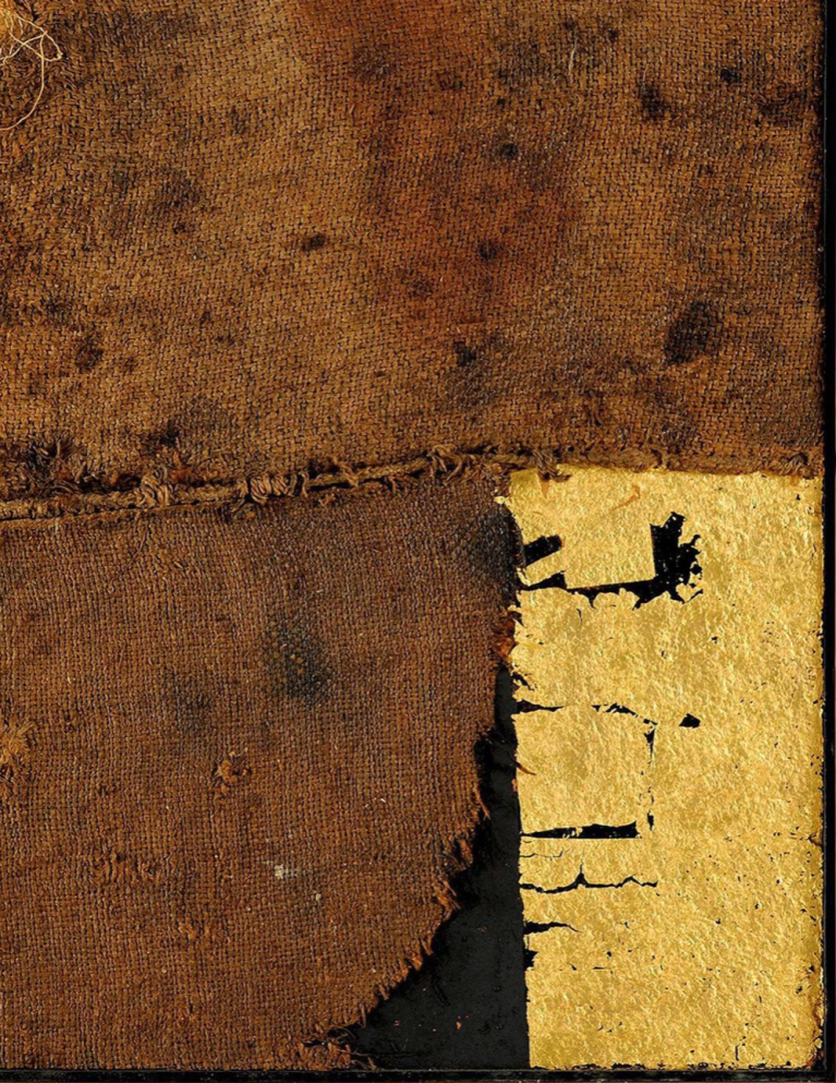 Una delle opere di Alberto Burri in mostra al MAR, Ravenna