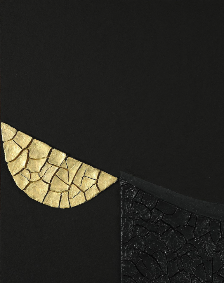 Una delle opere di Alberto Burri in mostra al MAR, Ravenna