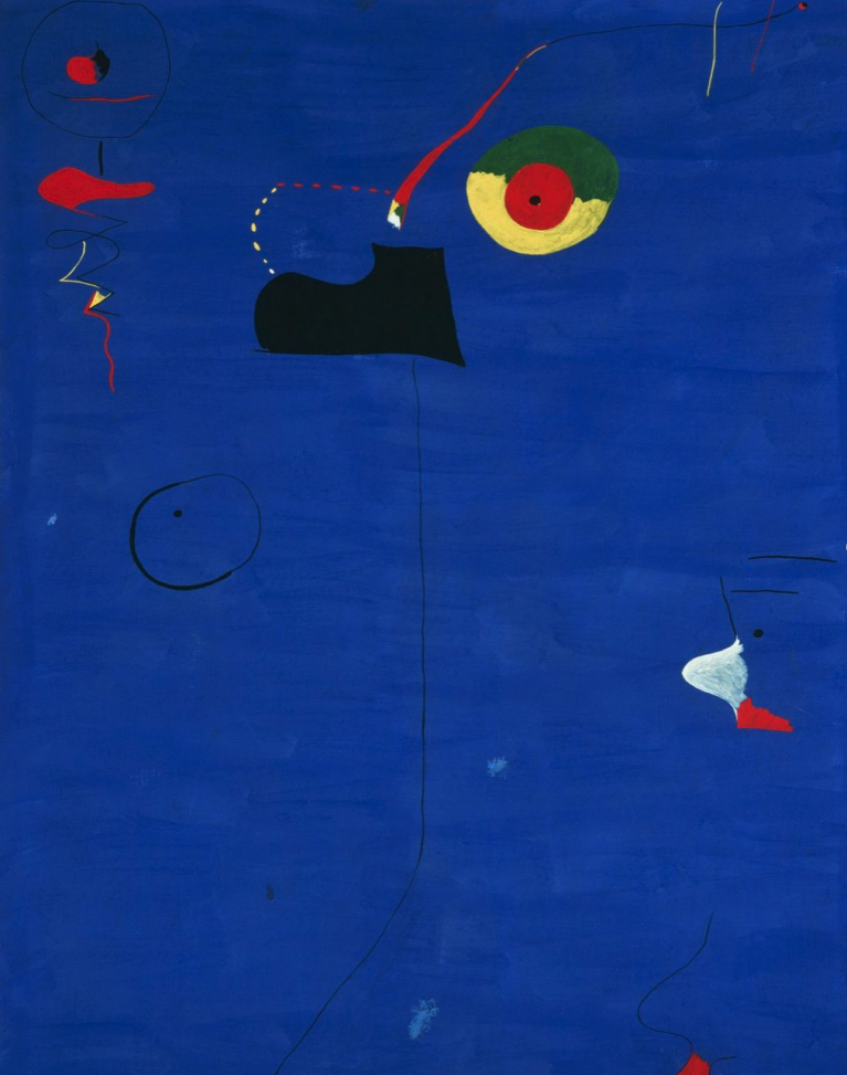 Joan Miró Pittura (Fratellini), 1927 Olio e tecnica acquosa su tela, 130,2 × 97,2 cm