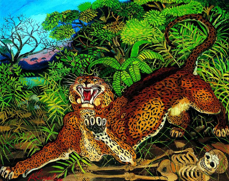 Antonio Ligabue: Leopardo. Opera in mostra a Torino