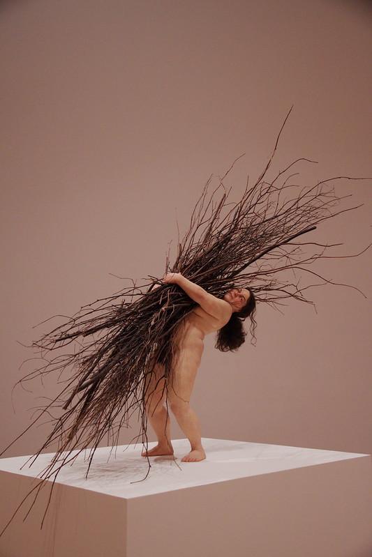 Woman with sticks, 2009