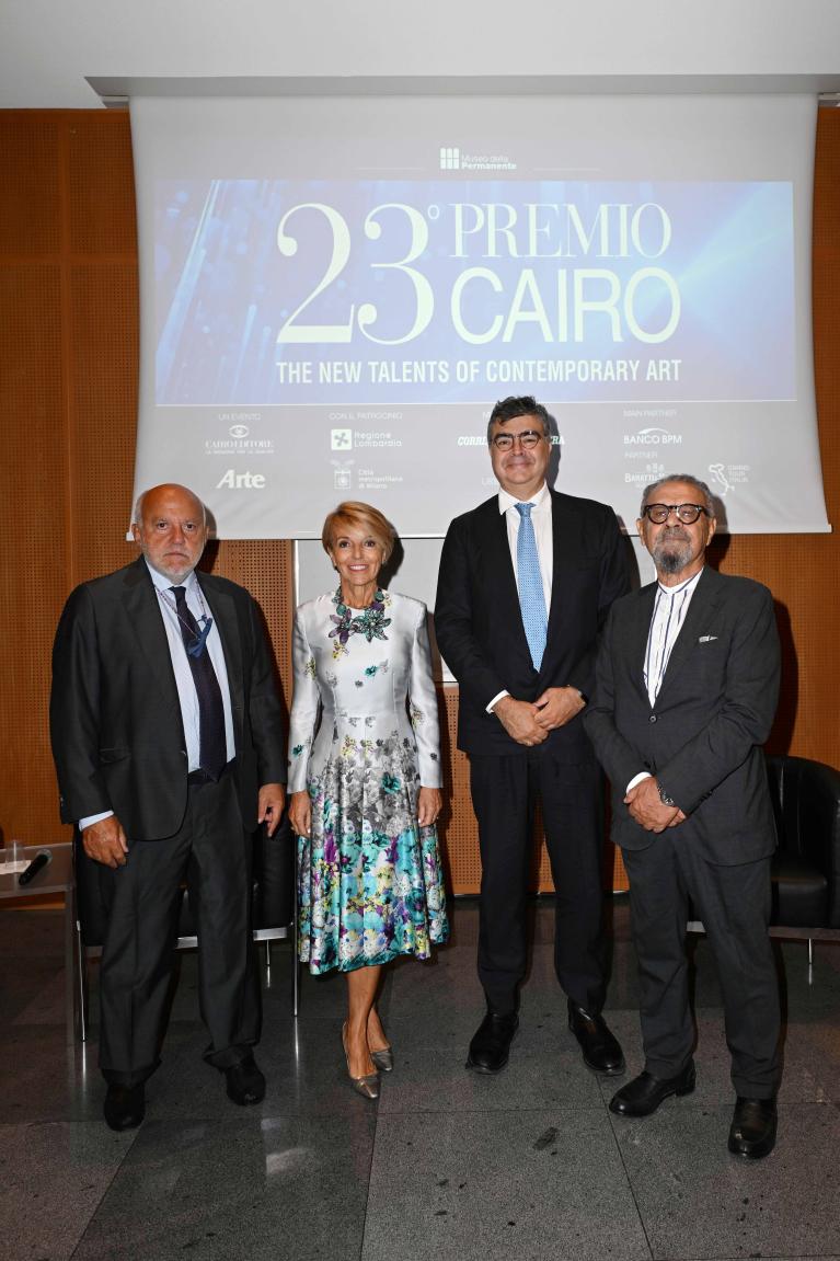 Giuseppe Ferrauto, Patrizia Sandretto Re Rebaudengo, Emanuele Fiano e Michele Bonuomo