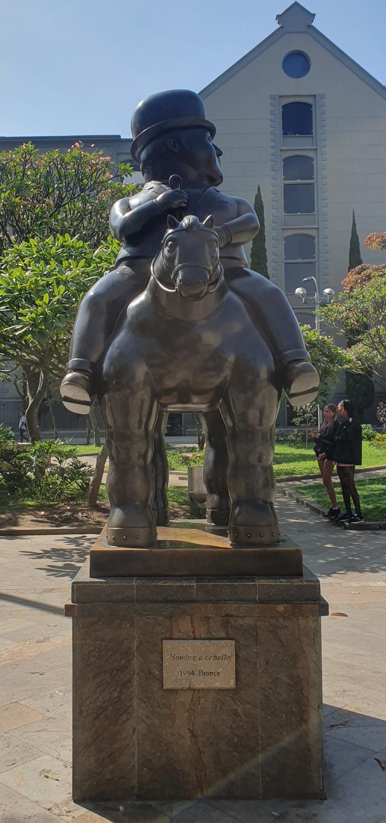 L'uomo a cavallo, 1990, bronzo