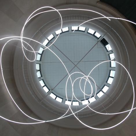 Fotografia della Struttura al neon al Museo del Novecento