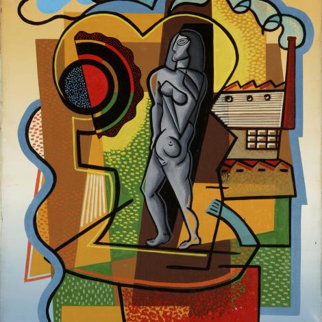 La donna della fabbrica, 1936-37, olio su tela, cm 60x50