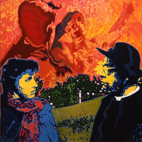 Roma città aperta, 1976, opera dell'artista Giangiacomo Spadari