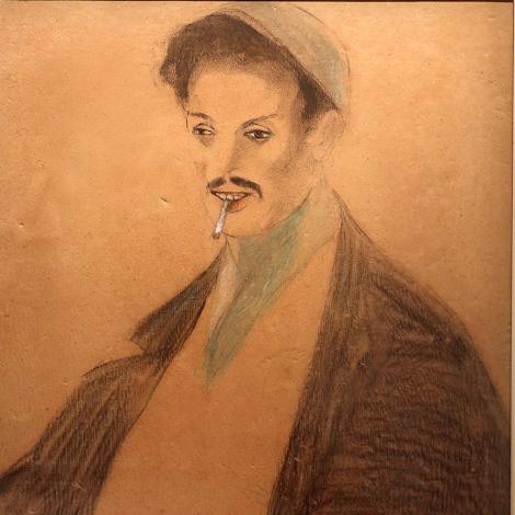 Giovane dalla sigaretta, 1910-12, opera dell'artista Lorenzo Viani