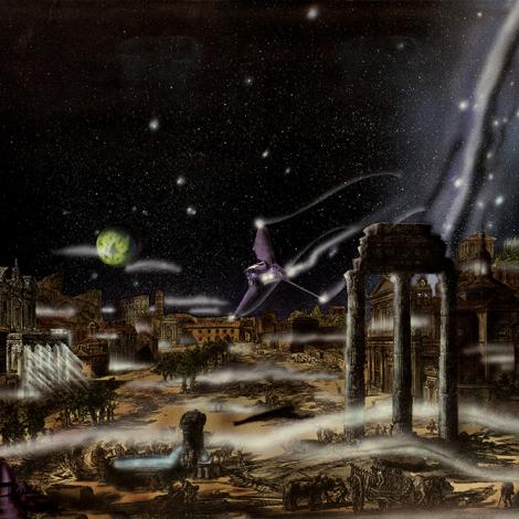 I Fori nel 3000 d.C., 1991, 59 x 62,5 cm