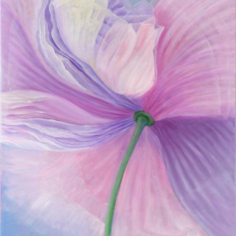 IL RESPIRO DELLA PACE, 2024, olio su tela 80 x 100 cm - La pace soffia nel vento