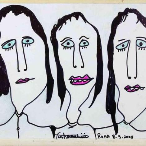 Women, 2008, 49 x 59.6 x 0.3 cm