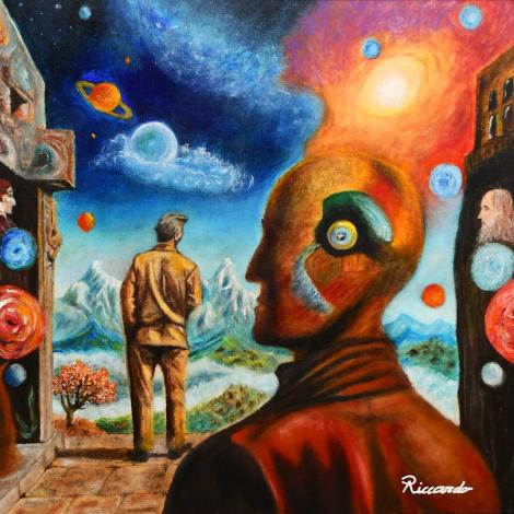 1920, 2025, olio su tela 50x50 cm