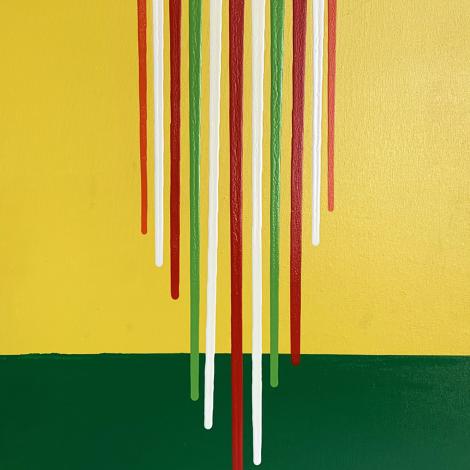 Colate, 2024, smalto acrilico su tela 50 x 70 cm