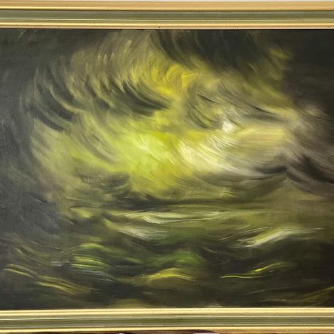 Abissi, 2019, olio su tela 120x80 cm