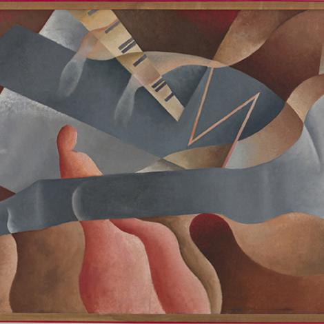 Composizione con tastiera, 1931, olio su tela