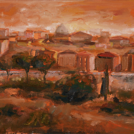 Senza titolo, olio su tela, 40x30 cm