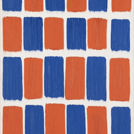 Struttura metodologica, 1979, acrilico su tela, 50x70 cm