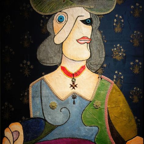 Busto di donna con cappello, 1969