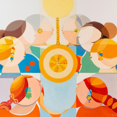Dance of the Hours, 2020, oil on canvas 100 x 80 cm