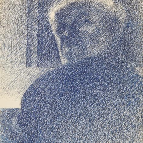 Ritratto, 1944, grafite su carta, 25.0 x 19.5 cm