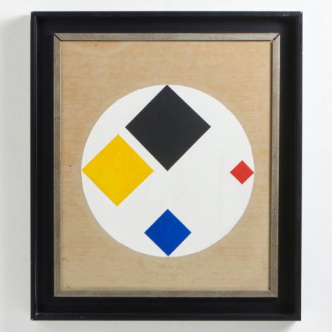 Quadrante, 1999, acrilico su cartone, 60x51,3cm